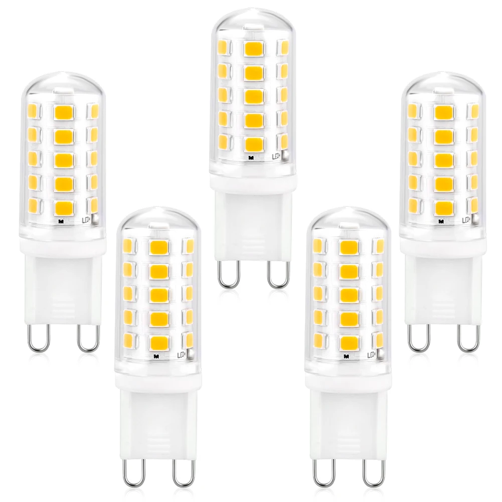 

AC 230V 5W SMD2835 360 Degrees Adjustable Brightness Warm White G9 Bulbs For Home Lighting 320LM -350LM