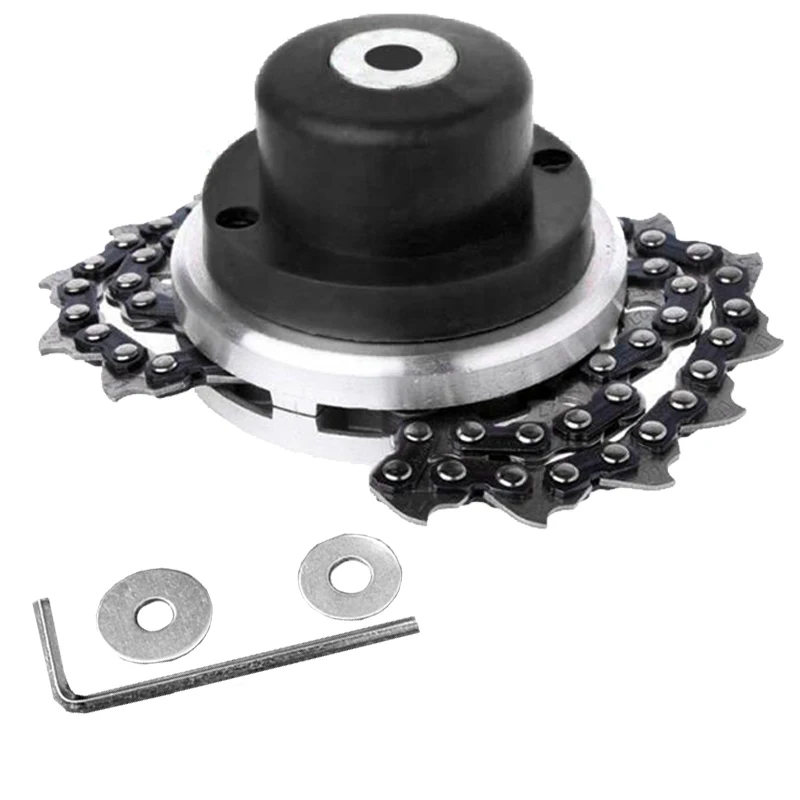 

Универсальная головка цепи косилки 65 мм, подходит для всех моделей, черный, 14 см, алюминиевый сплав из нержавеющей стали 23x8,5x6 см