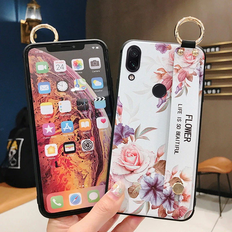 SoCouple ремешок чехол для телефона Redmi Note 8 Pro 5 5A 6 7Pro 4X K20 Pro Чехол для Xiaomi 8 9 CC9 A3 9 Lite чехол для телефона из ТПУ с принтом держатель чехол