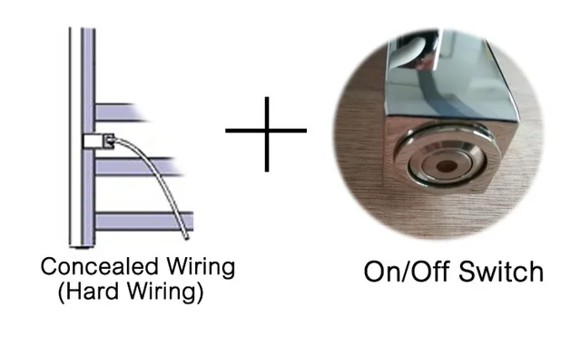 Wire conceal switch Yijin HZ-919A настенный стильный полотенцесушитель электрический полотенцесушитель для ванной комнаты Полка для полотенец Держатель для полотенец из нержавеющей стали - Цвет: Wire conceal switch