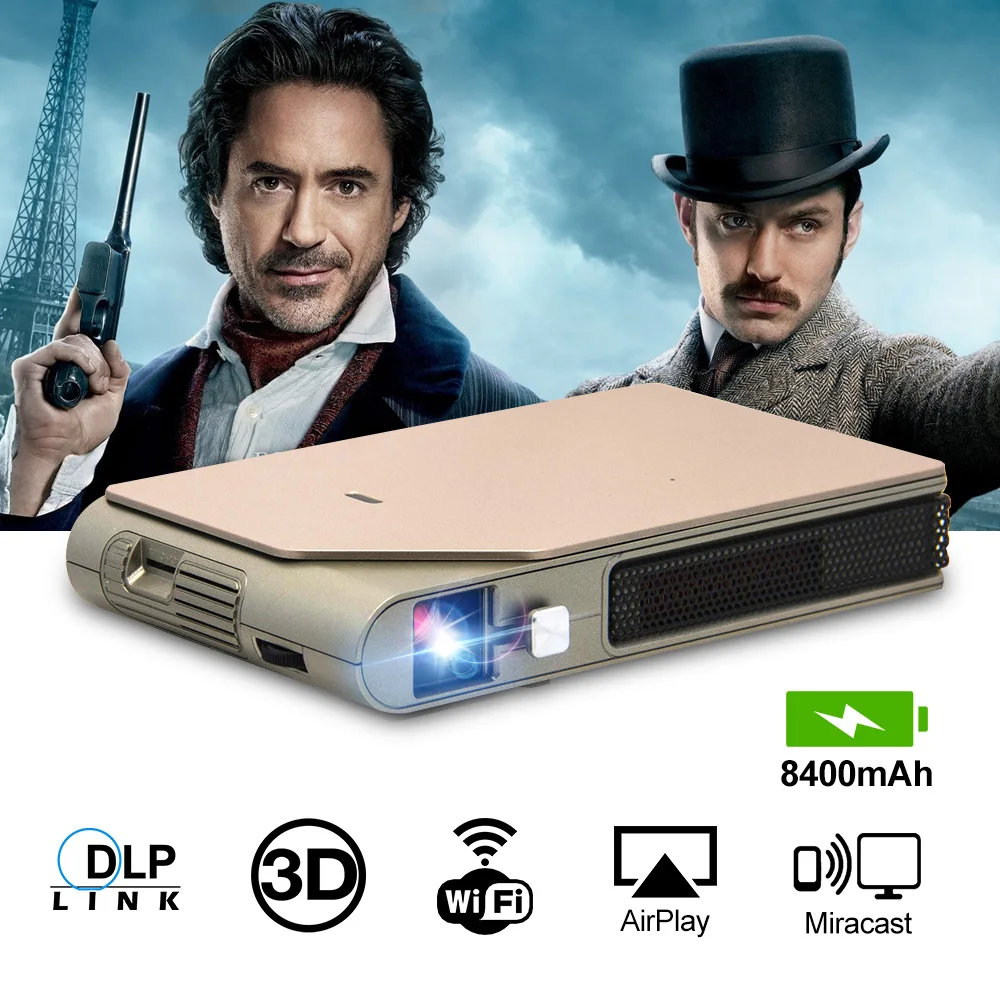Портативный мини DLP проектор CAIWEI S7 + 3D кинотеатр домашний уличное видео кино для