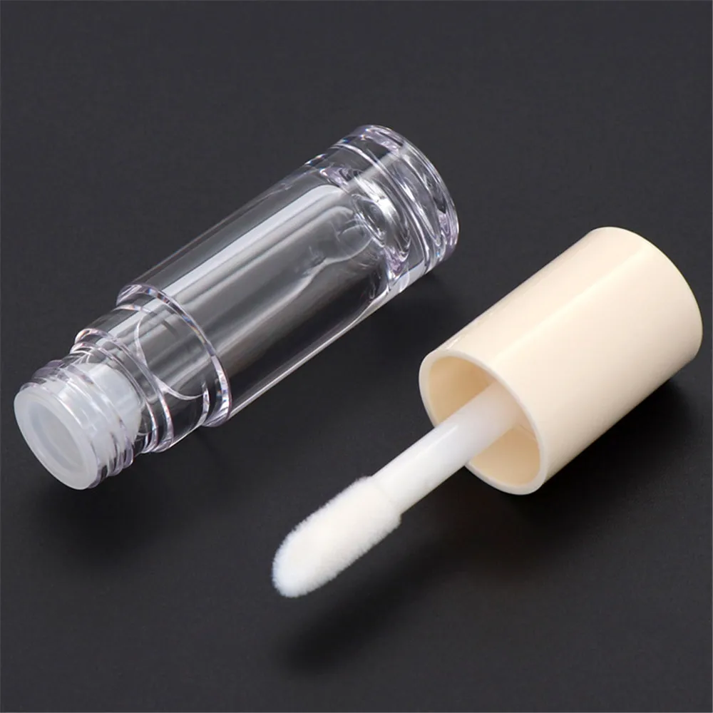 

1 Pcs 6.5ml Empty Lip Gloss Tube Diy Plastic Elegant Transparent Bottle Liquid Lipstick Container Round Lipgloss Lip Balm Bottle