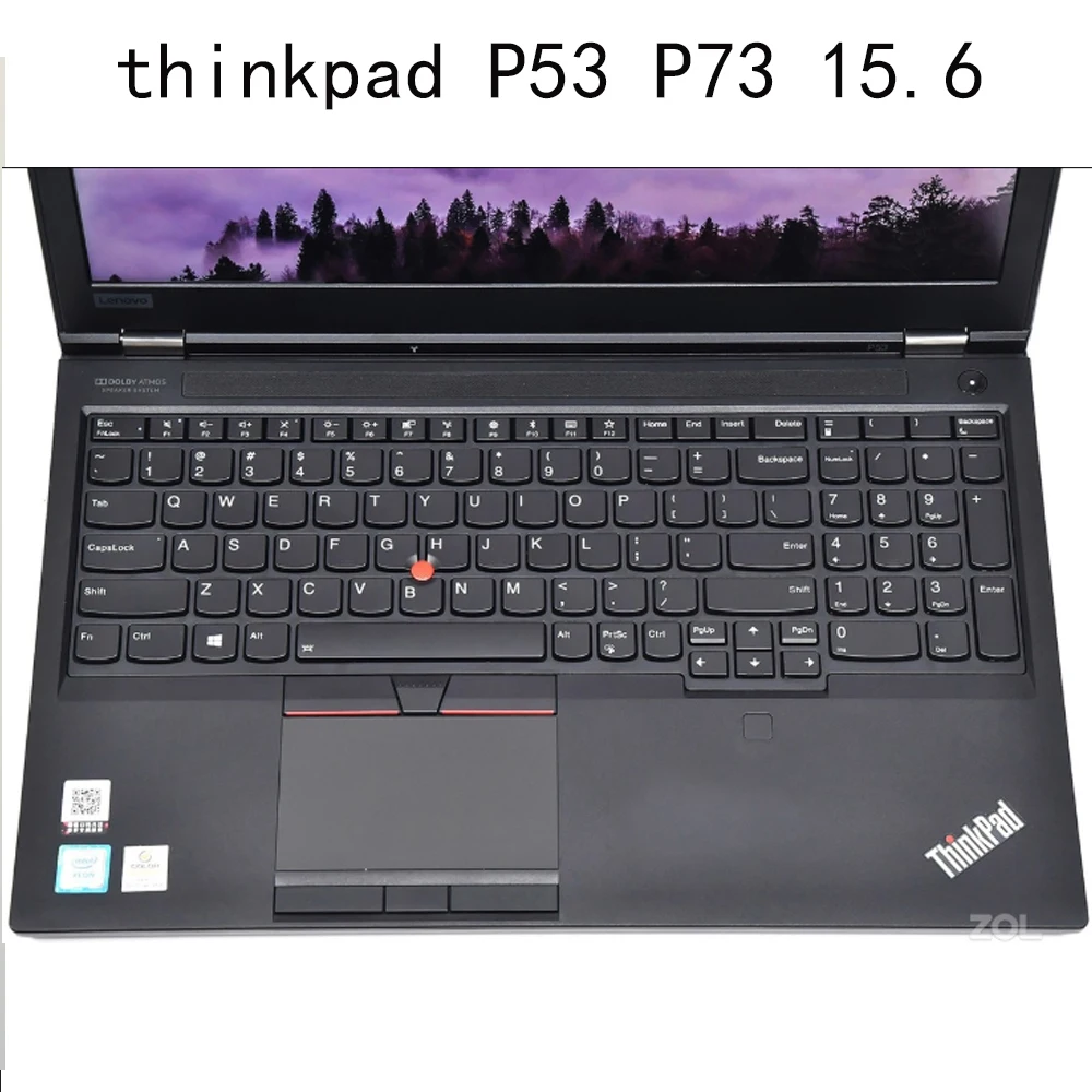 Чехлы для клавиатуры P73 lenovo ThinkPad P53 P52s E590 E595 15 6 дюйма с P72 17 3 размер прозрачный