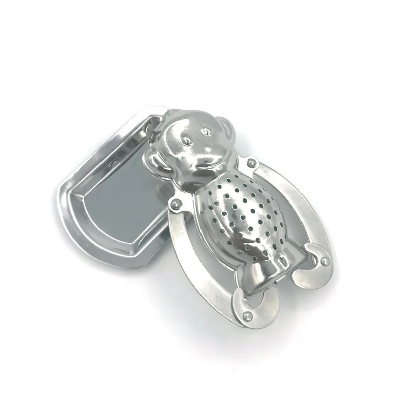 

Monkey Tea Infuser Stainless Steel Herbal Spice Strainer Loose Tea Leaf Filter Accessories Kitchen Bar Tools