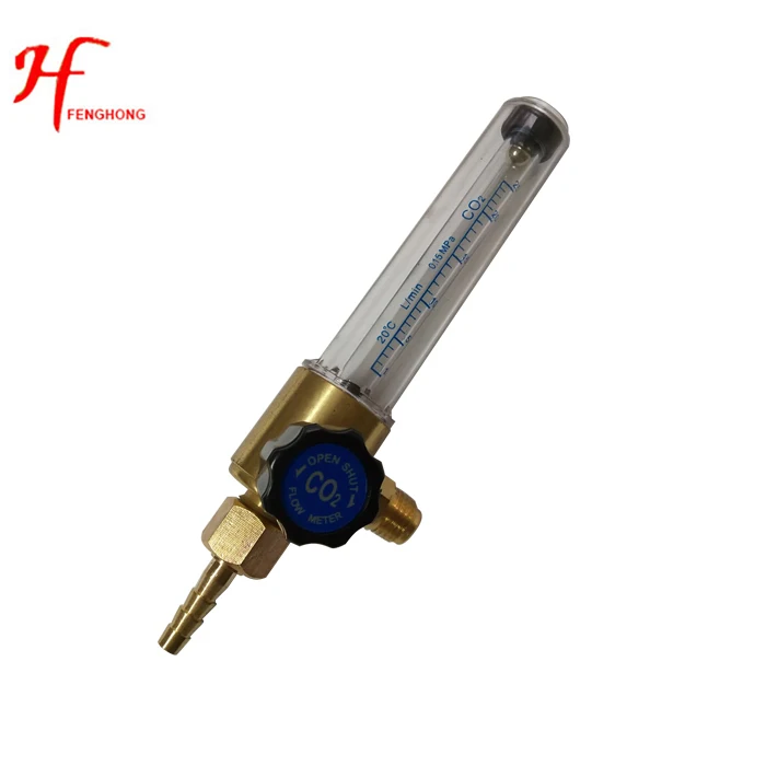 Manufacturer Ningbo Zhejiang co2 argon brass flowmeter