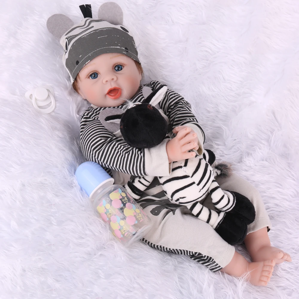 Кукла npk 55 см Силиконовая Reborn Super Baby Lifelike малыш мальчик Bonecas кукла Bebes Brinquedos Toys