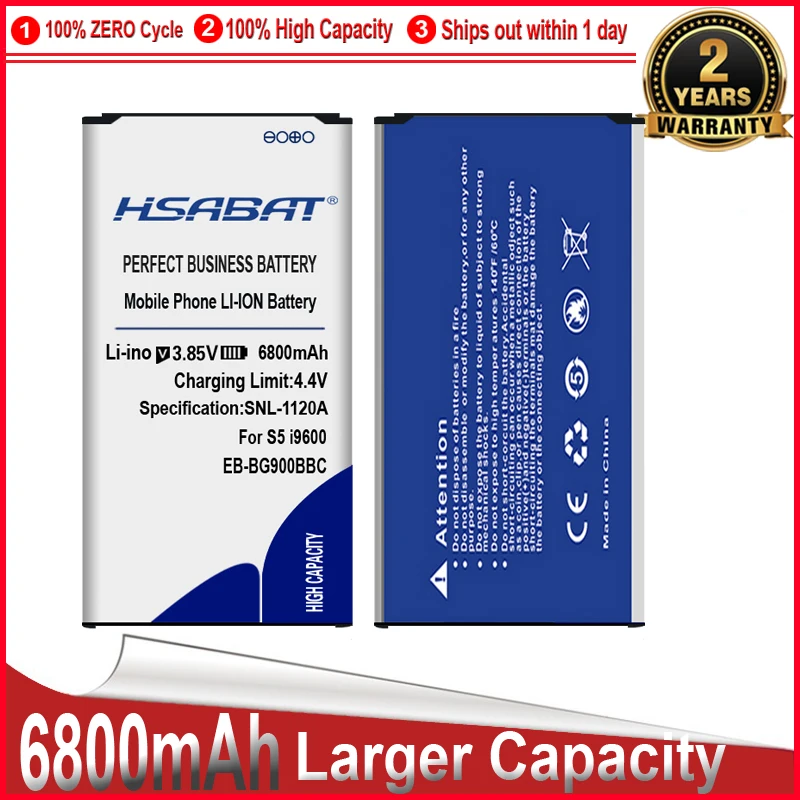 Аккумулятор для Samsung Galaxy S5 i9600 i9605 G900F G900T G9008 G9009W G9006W G900P G9008V G9009D i9602 6800