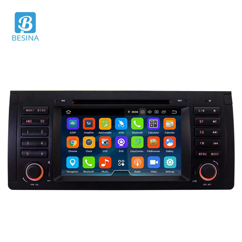 Автомобильный мультимедийный плеер Besina 1 Din Android 10 0 автомобильный DVD-плеер для BMW E39