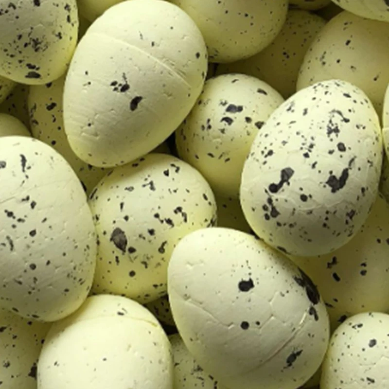 

20Pcs 4cm Foam Easter Eggs Happy Easter Decorations Painted Bird Pigeon Eggs DIY Craft Kids Gift Favor Easter Party
