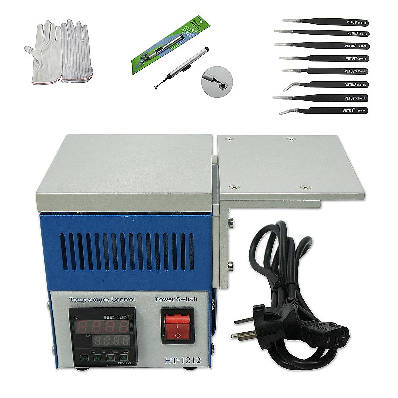 

800W Honton HT-1212B pre-heater Constant temperature heating plate station with cooling aluminum plate for BGA reballing