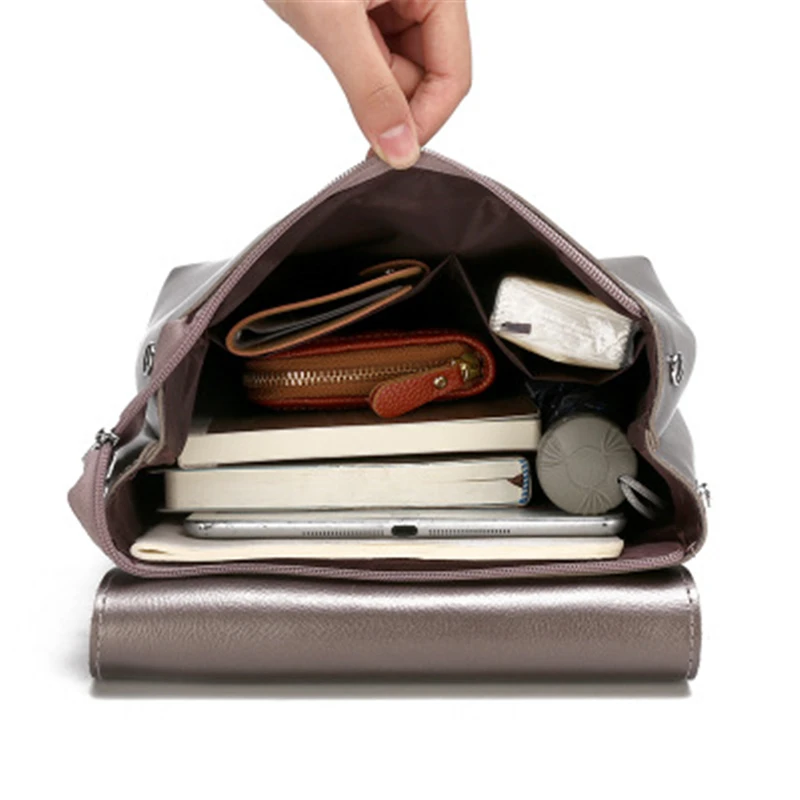 Женский рюкзак в европейском стиле с узором крокодиловая кожа водонепроницаемый