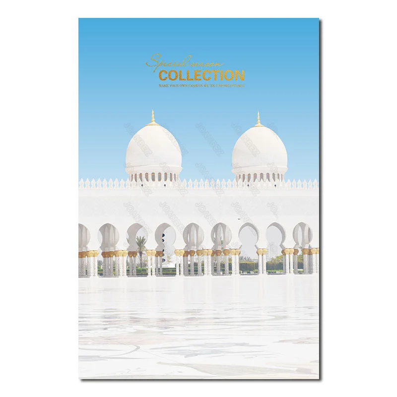 

European White House Various Castle Architectural English Poster Shallow Background Living Room Decoration Poster Wall Wallpaper