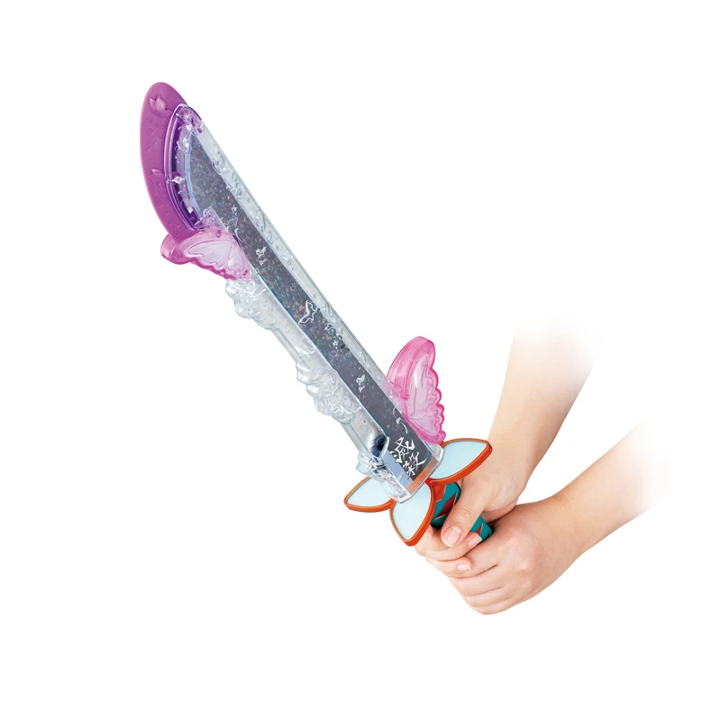 Bandai Genuine Hero Toy Anime Demon Slayer -DX Shinobu Sun Wheel Knife Butterfly Glowing Model Sound And Light Toys |