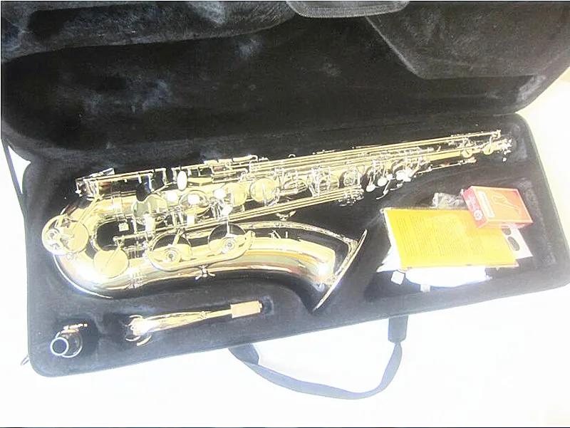 Профессиональный музыкальный инструмент B плоский тенор-саксофон белый