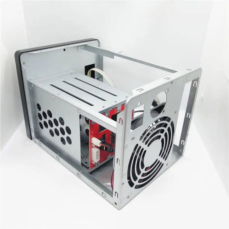 Домашняя система хранения Горячая замена сервер хранения Nas шасси IPFS Miner 4 отсека для дисков 6GB sata backplane поддержка mini-itx материнская плата черный