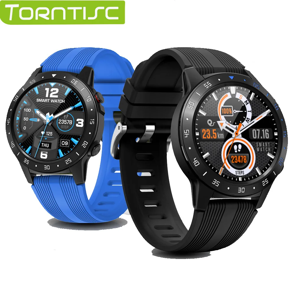 Torntisc M5S спортивные мужские Смарт-часы с поддержкой sim-карты 1,3 дюймов, Полный Круглый сенсорный Пульс IP67, водонепроницаемый компас, погода
