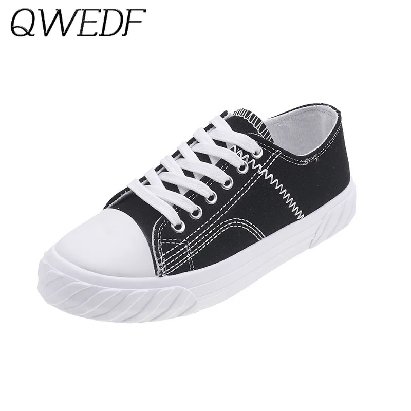 Новинка 2019 белые холщовые туфли на шнуровке Женская весенне-летняя повседневная