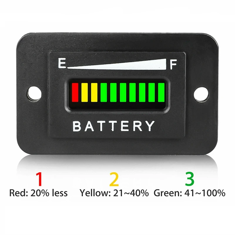 

New36 Volt Battery Indicator Meter Gauge ATV for EZGO Club Car Yamaha Golf Cart