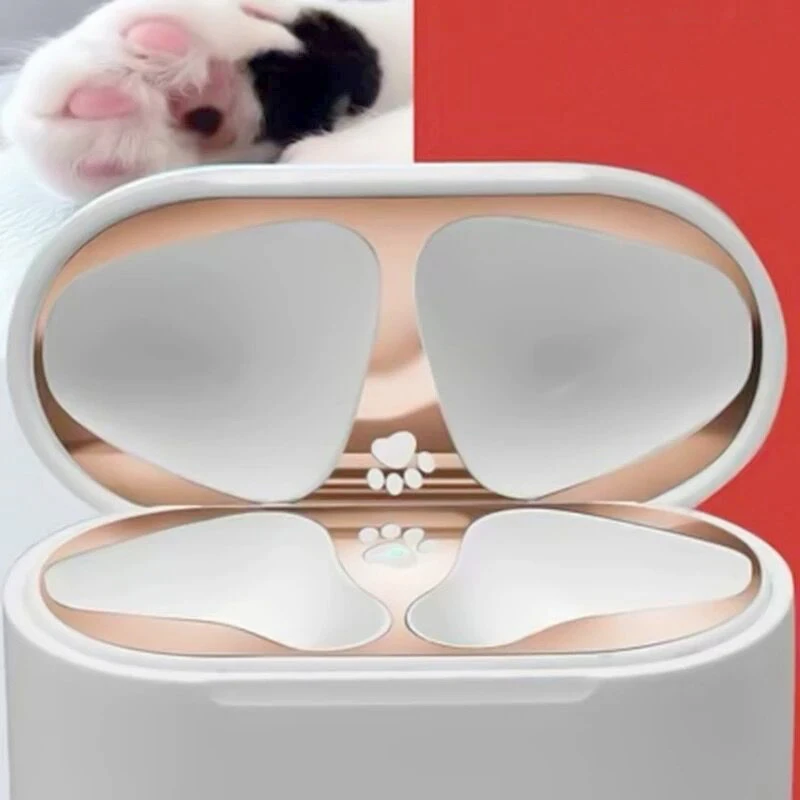 Rose Gold 3 Для Apple AirPods 2 металлическая Пылезащитная Защитная Наклейка защитная крышка для наушников для Airpods 2 Пылезащитная наклейка для AirPods 1 - Цвет: Rose Gold 3