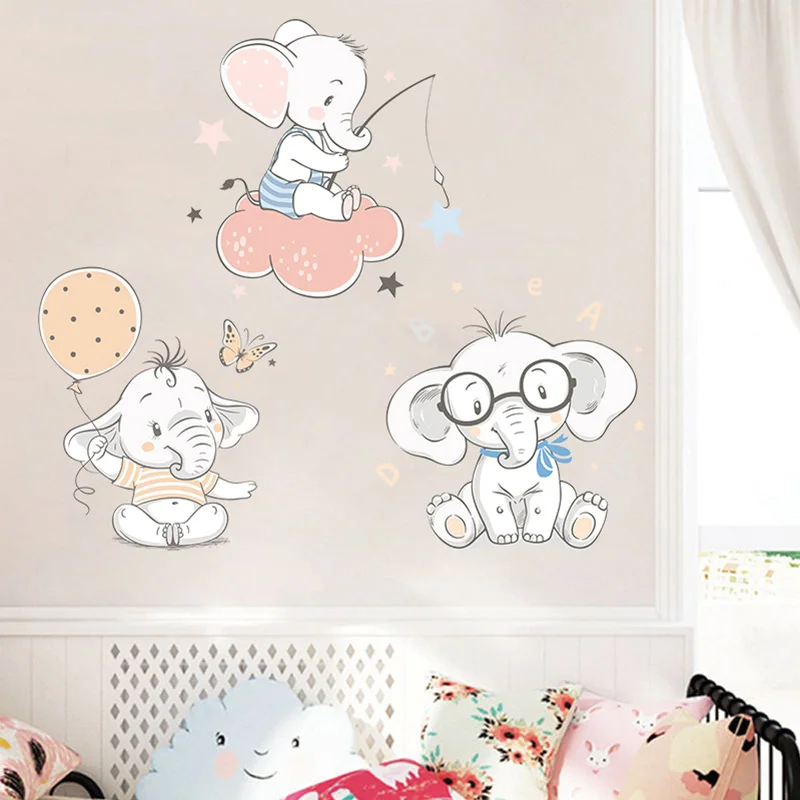 Новый дизайн цветные детские наклейки на стену для мальчиков и девочек со