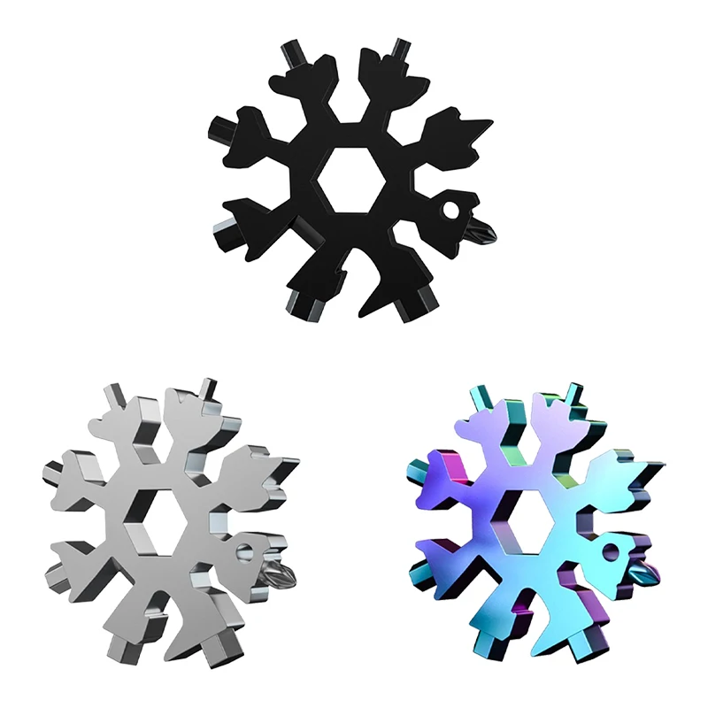 

1 шт. 18 в 1 практичный инструмент в форме снежинки инструмент для снега гаечный ключ шестигранный ключ многофункциональные инструменты для к...