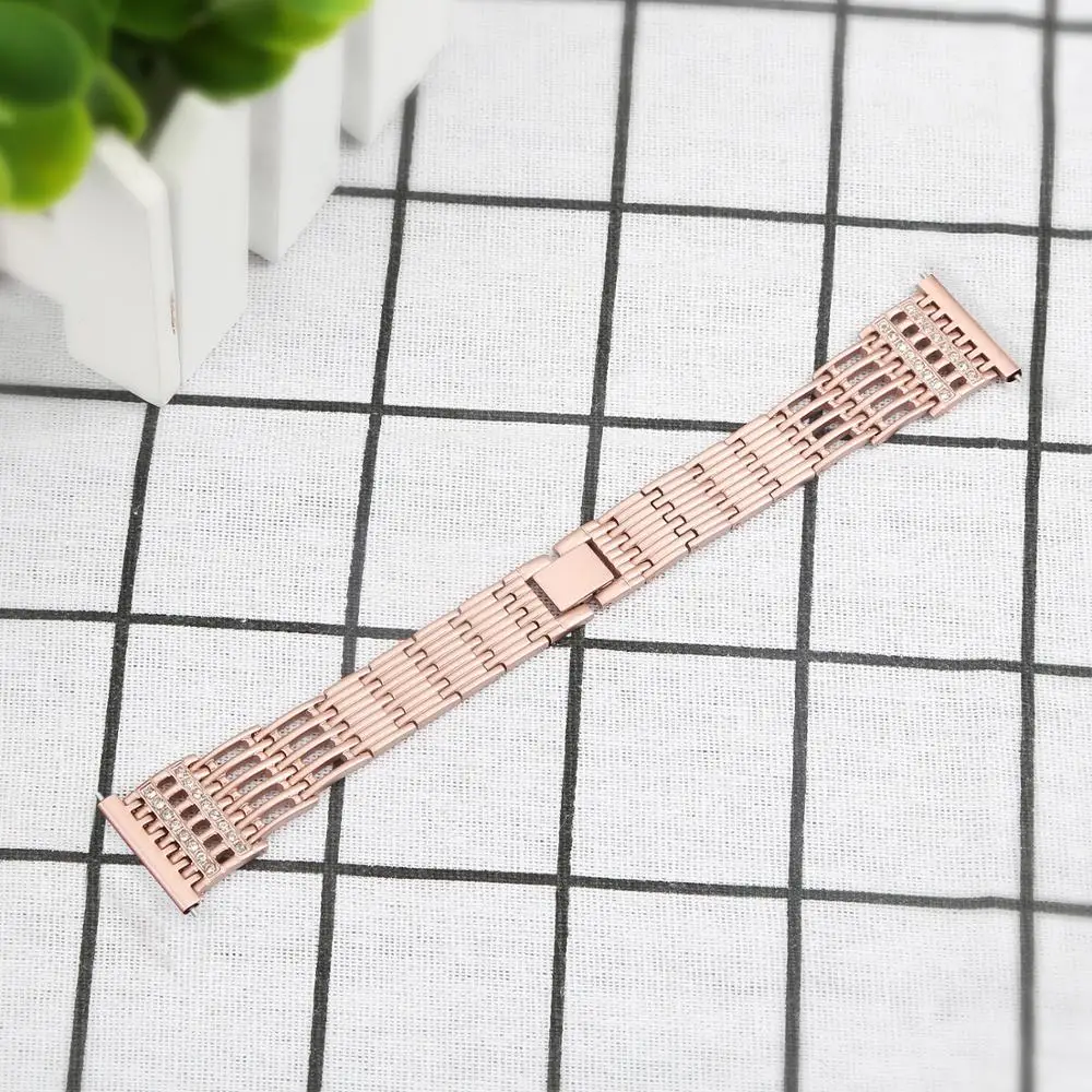 Ремешок OULUCCI из нержавеющей стали для часов Fitbit Versa 2 сменный Металлический