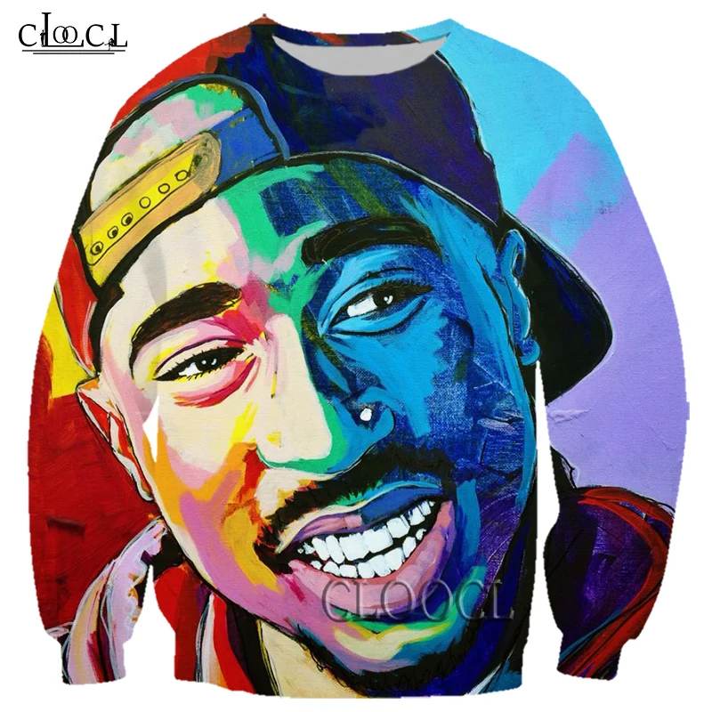 

HX Drop Shipping Rapper Amaru Shakur 2pac Tupac 3D Print Men Women Hip Hop Long Sleeve Tracksuit Outerwear Pullover Tops