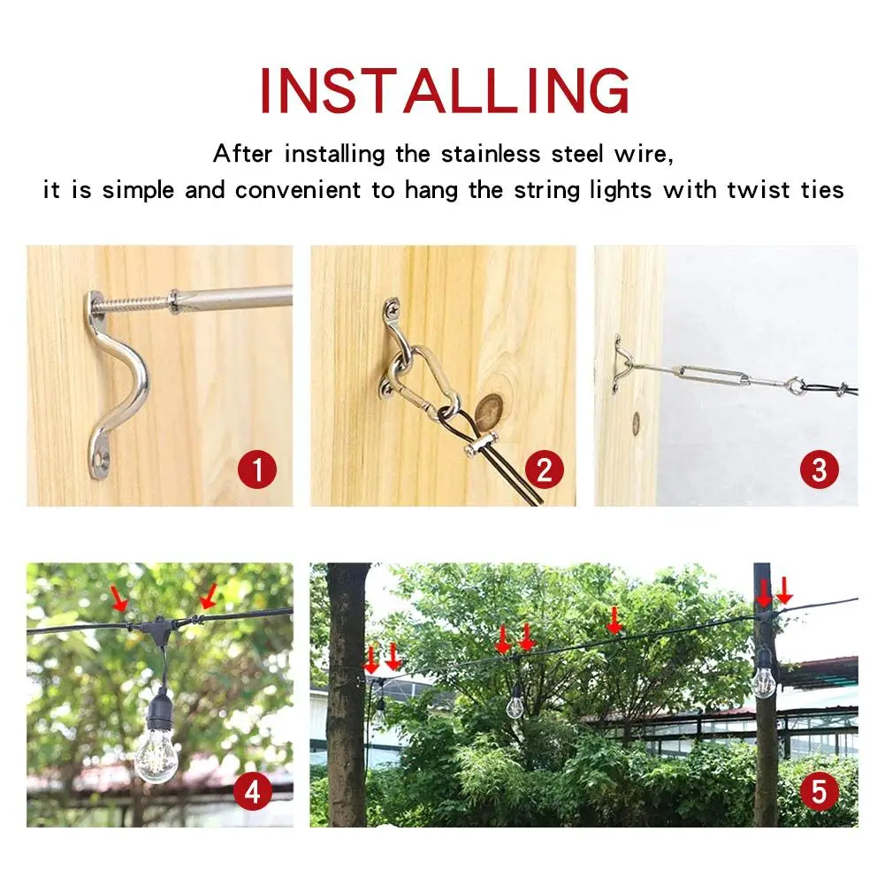 164 шт. подвесной светильник из нержавеющей стали|Зажимы для пакетов| |