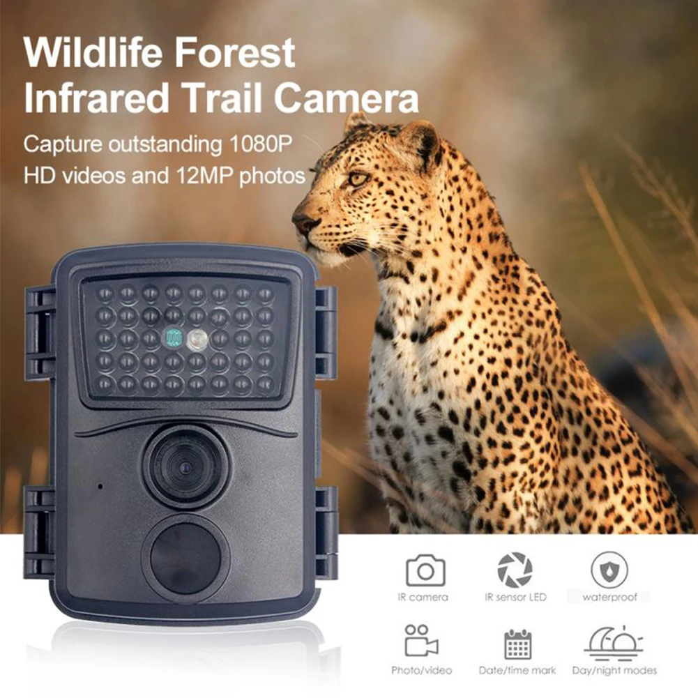 

Wildlife Hunting Camera Trail PR600 12MP 1080P PIR IR Scouting Outdoor Cam Night Vision Waterproof Scouting 60° Wide Angle Lens