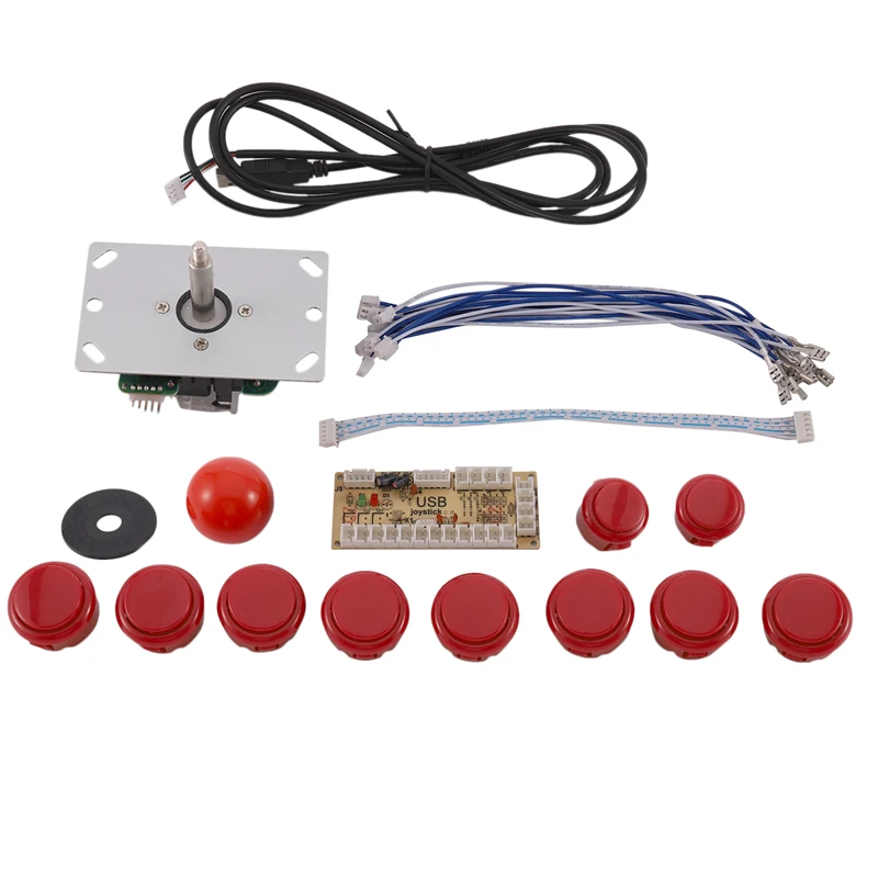 Аркадный джойстик DIY Kit Zero Delay Arcade USB энкодер для ПК PS3 Джойстик Sanwa аркадных игр и