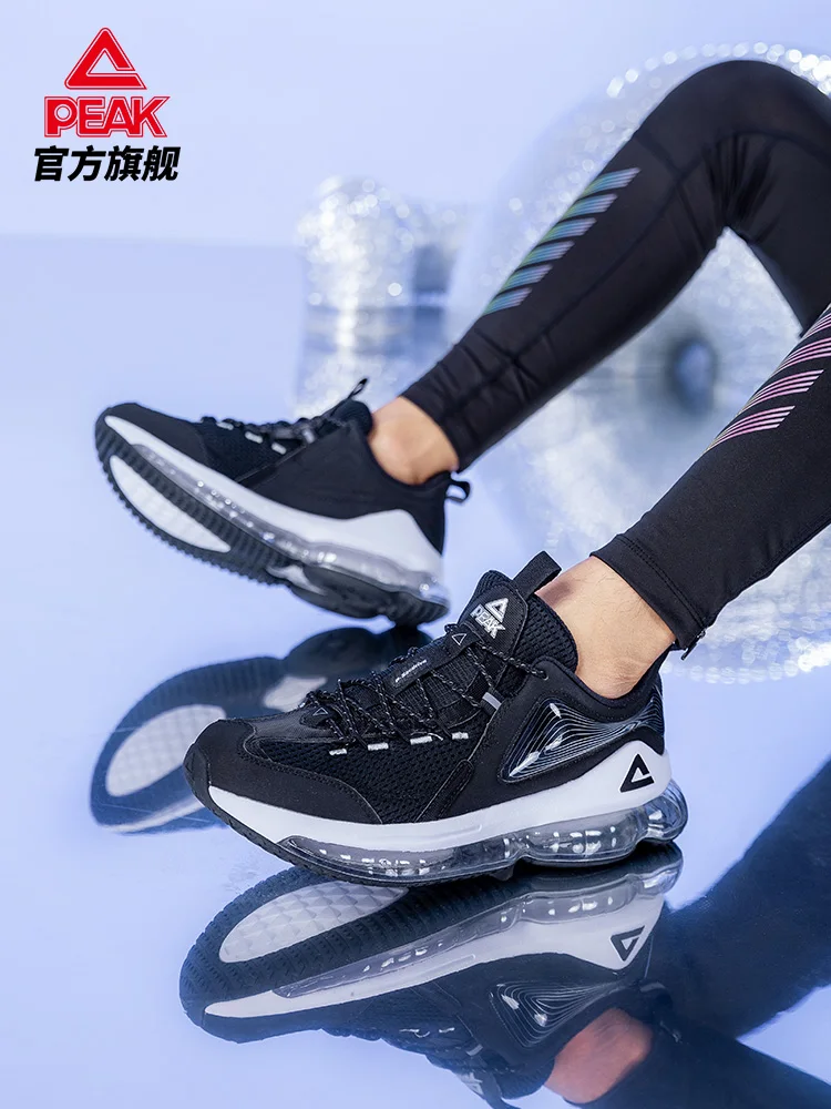 Peak full-length air cushion shoes men's shoes 2021 autumn new mesh breathable shock-absorbing sports shoes men's running shoes