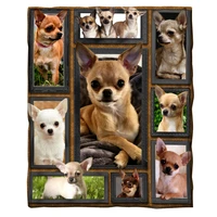 chihuahua fleece blanket 3d full printed wearable blanket adultskids fleece blanket sherpa blanket drop shippng