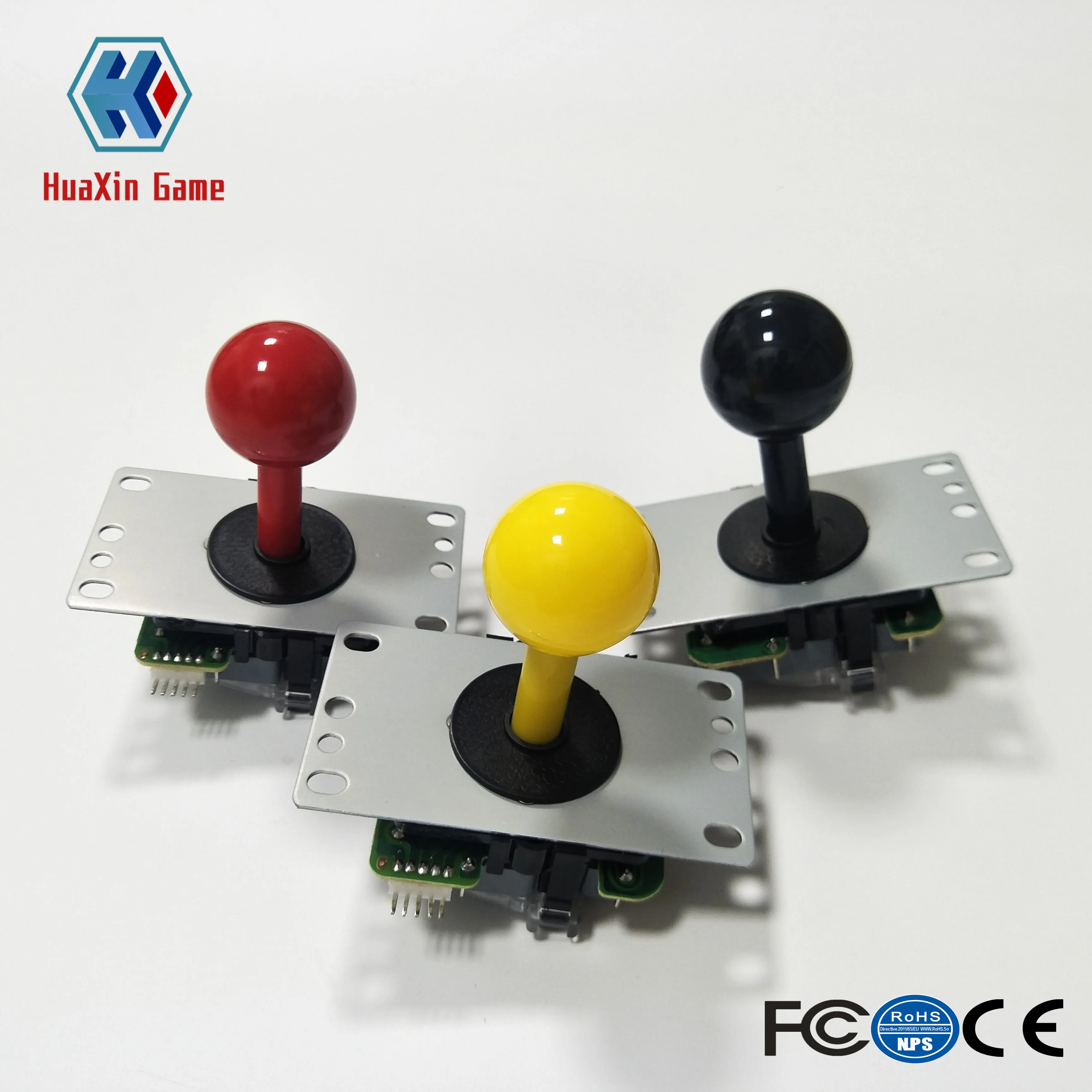 HuaXin Аркада классический джойстик 4 способ 5pin DIY игровой красный шар боевые палки
