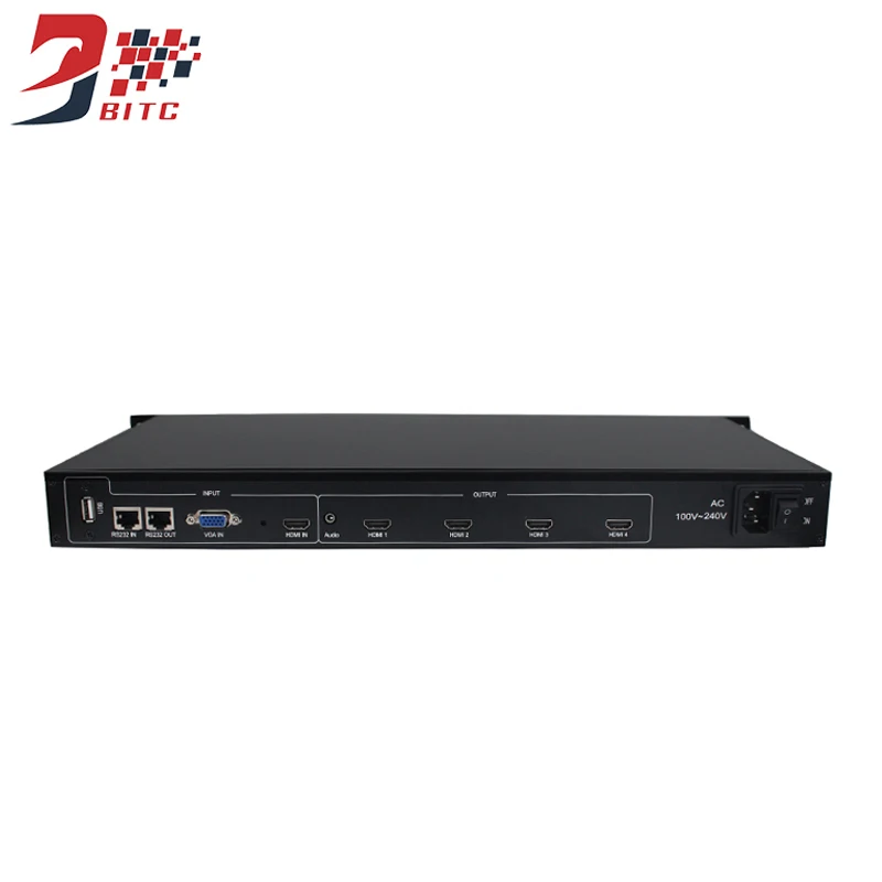SZBITC видеонастенный процессор 2x2 1x2 2x1 1x3 1x4 ТВ Сращивание коробка HDMI видео контроллер на 180 градусов вращается с пультом дистанционного управления