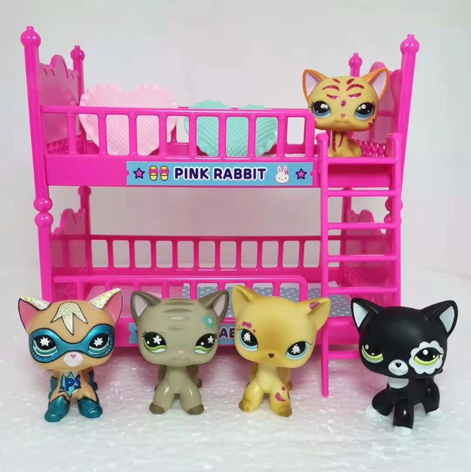 Стоя petshop игрушки в виде старых животных LPS кошка с короткой шерстью Колли