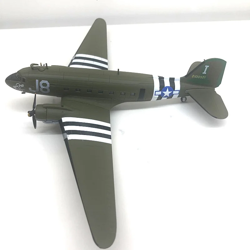 1/100 специальный литой металл Дуглас C-47 Второй мировой войны транспортный истребитель моделирование модель домашний дисплей коллекция игрушек для
