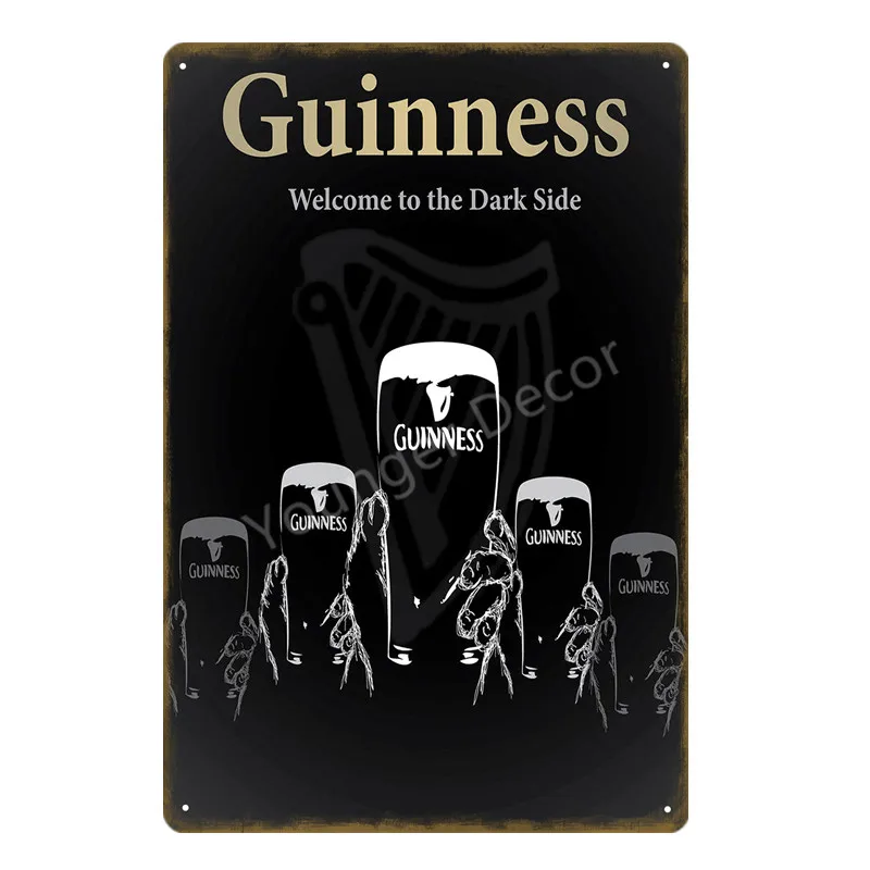 YD1503AI Guinness хороший для вас металлический плакат оловянные знаки винтажный Настенный декор для бара паба клуба человек пещера декоративная пластина YI-123 - Цвет: YD1503AI