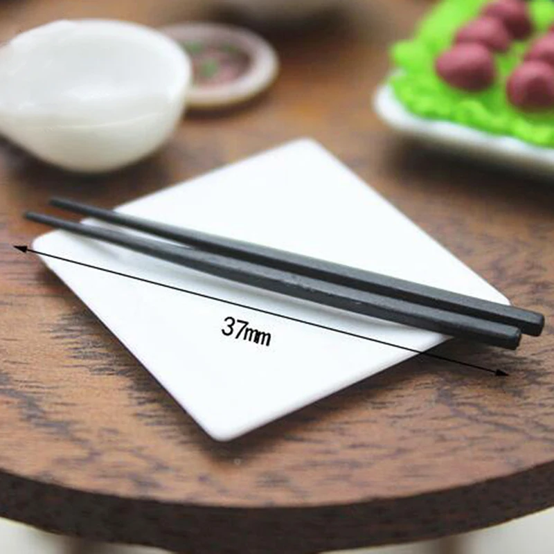 1/12 масштаб миниатюрный кукольный домик китайская миска палочки для еды набор