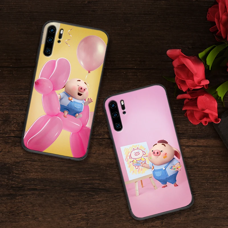New 3D pig Case For Huawei P8 P9 Mini P10 P20 2019 P30 LITE for P Smart Z 2018 Pro Coque Funda | Мобильные телефоны и