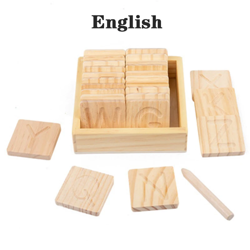 Английский/арабский алфавит рифленая доска Монтессори детская для обучения