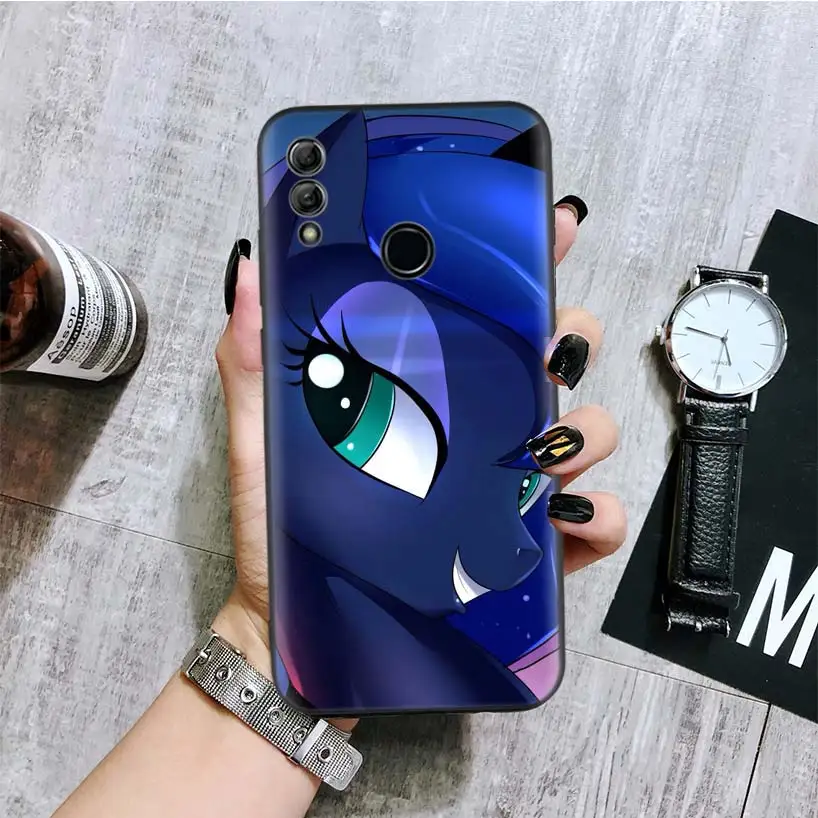 Волшебная с рисунком из мультфильма «Мой Маленький Пони» черная крышка чехол для телефона для huawei Y9 Y5 Y6 Y7 Honor 10 9 Lite 9X8X8 S 8A фотоаппаратов моментальной печати 7S 7A 10i 20i V20 Coque Капа