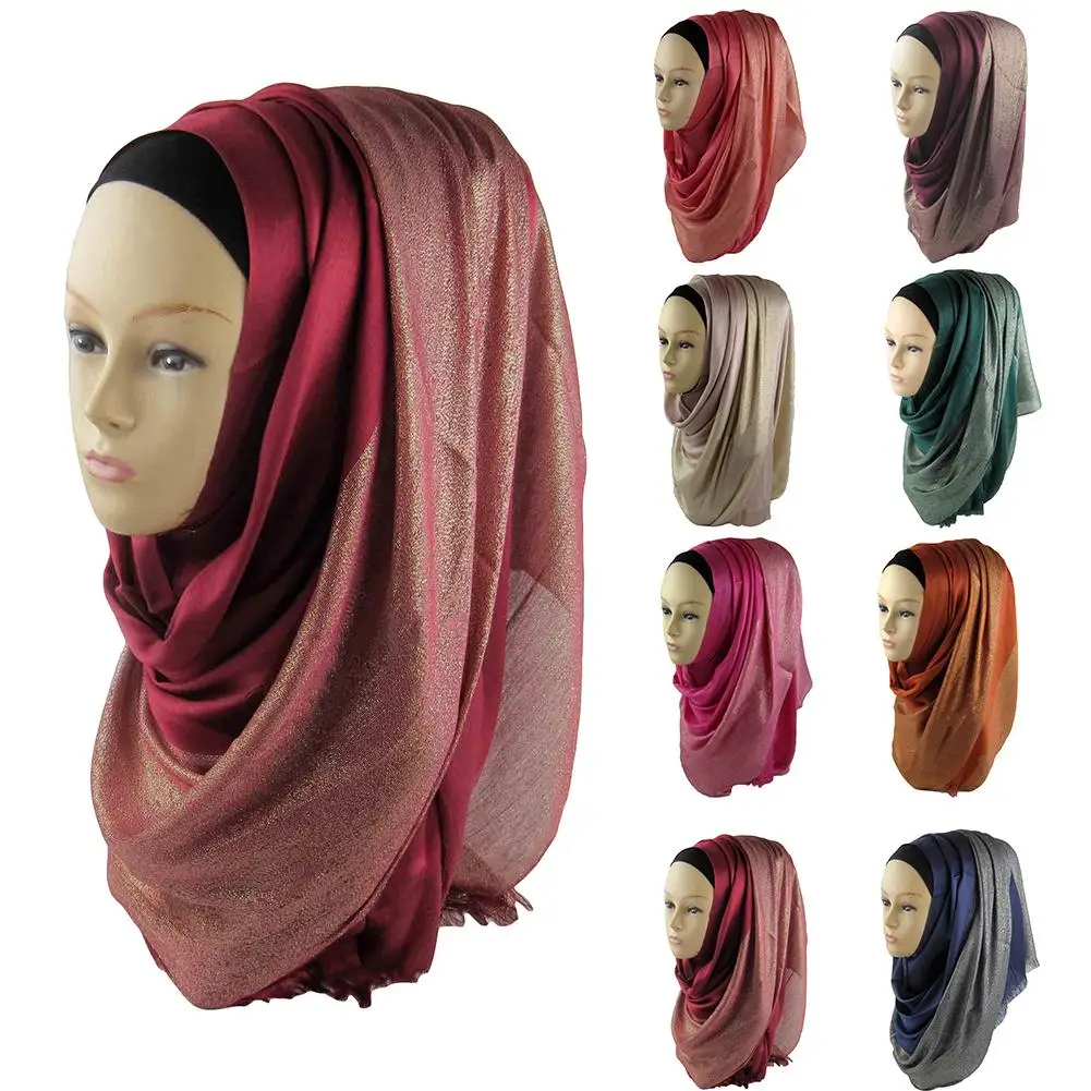 

Fashion Women Chiffon Muslim Hijab Scarf Shawls femme musulman soft cotton headscarf Scarves Islamic Shawl Head Cover 170 x 60cm