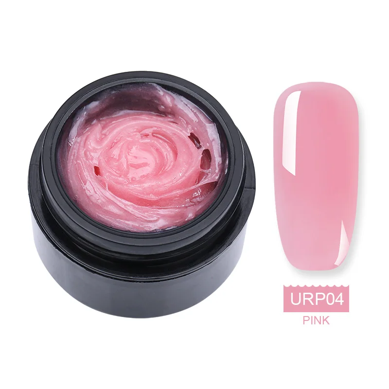 URP04 Ur Sugar, 15 мл, голографический блеск, полиэкстенсивный гель, французские ногти, прозрачный, Камуфляжный цвет, строитель, УФ-гель для ногтей, для наращивания пальцев - Цвет: URP04
