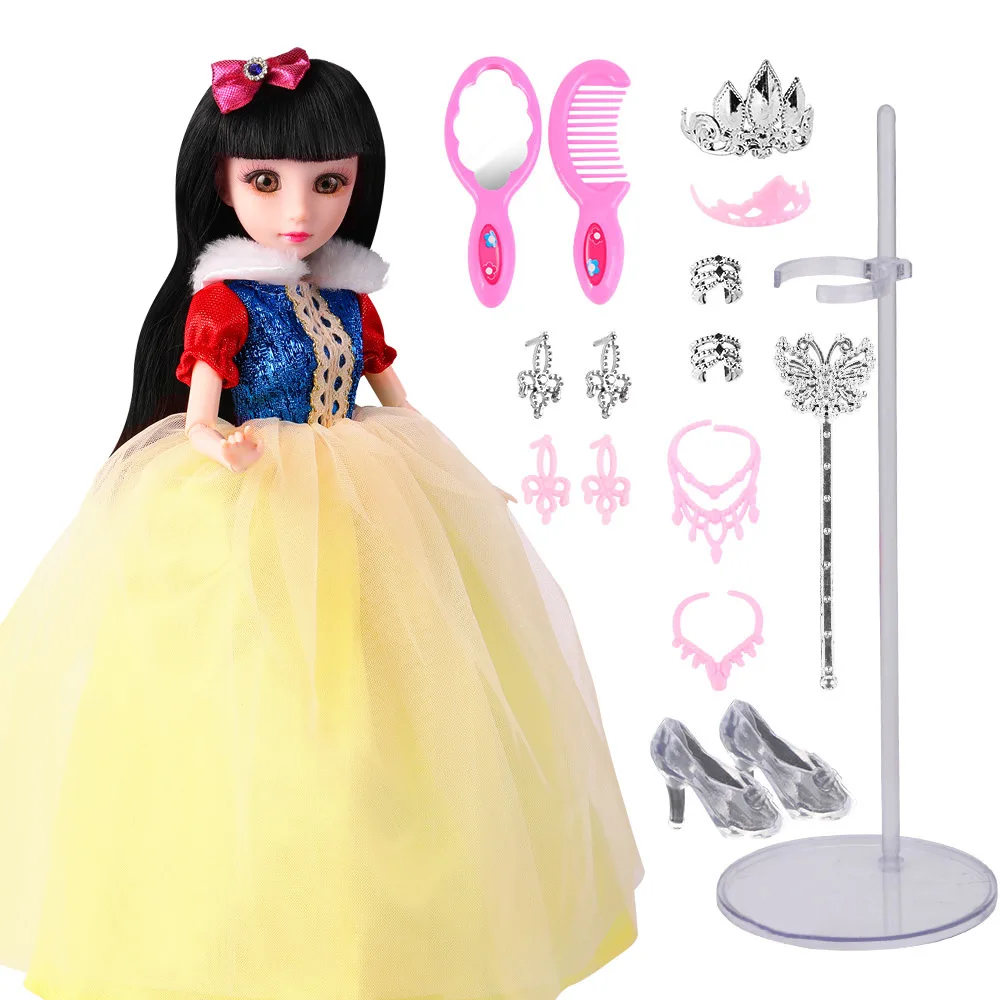 

16PCS 30CM Girls play house dolls Princess doll Wedding dress toy for girl A birthday present