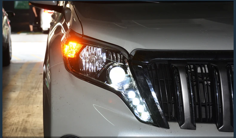 

Car LED Front Lamp Headlight For Toyota Land Cruiser Prado FJ150 2014 2015 2016 2017 Accessories
