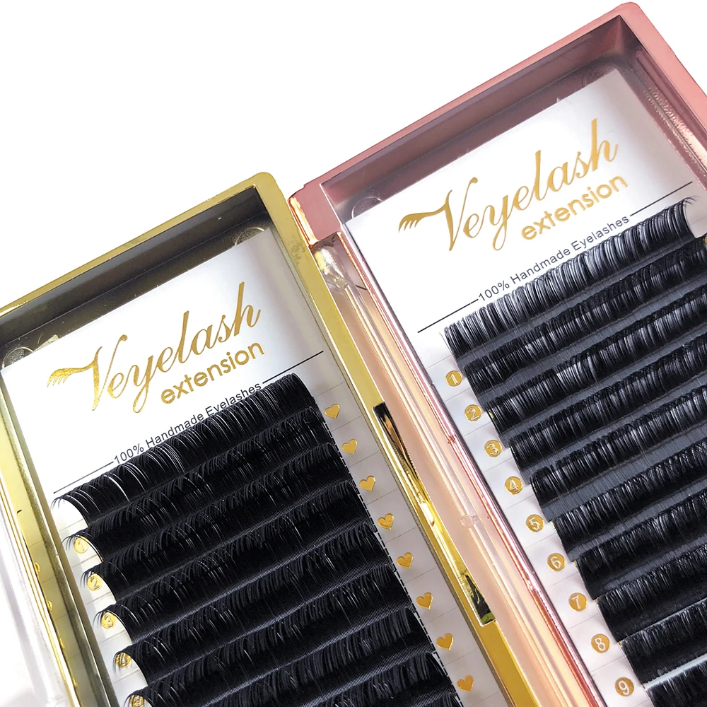 Индивидуальные синтетические ресницы для наращивания накладные норковые