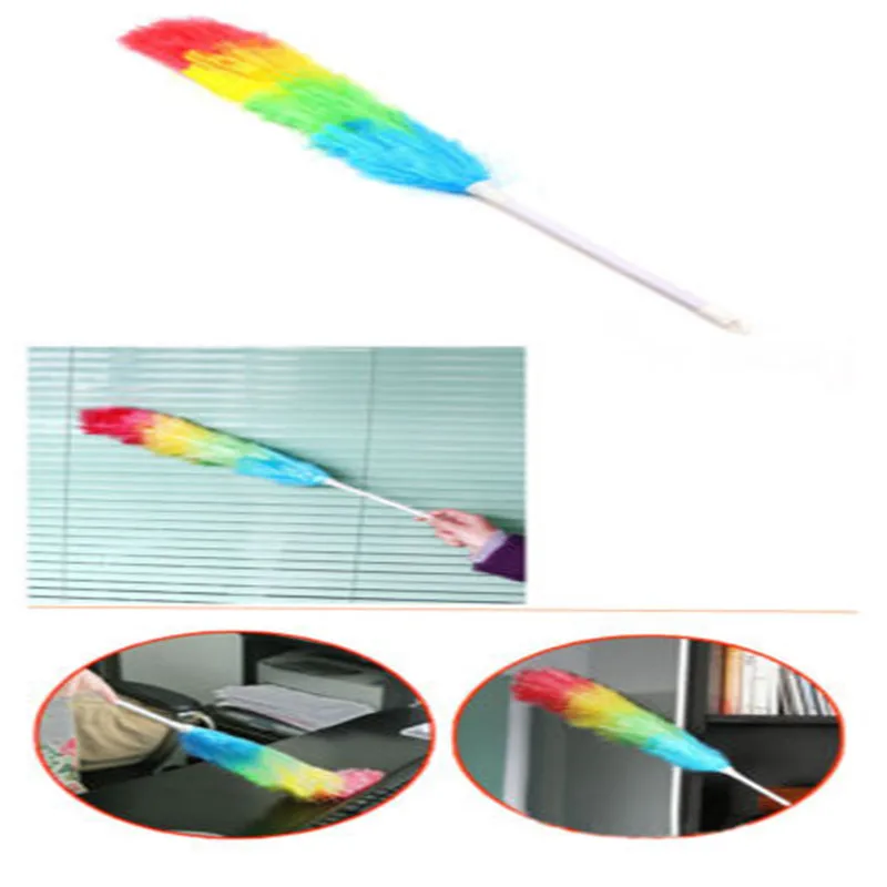 

Colorful Magic Home Office Car Furniture Clean Anti Static Ultrafine Duster Handle Cleaner Anti Dusting Brush Tools