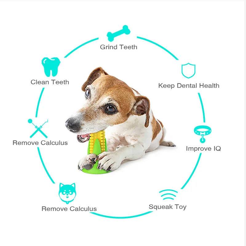 Зубная щетка Кукуруза для собак игрушечные питомцы с шлифовальными палочками