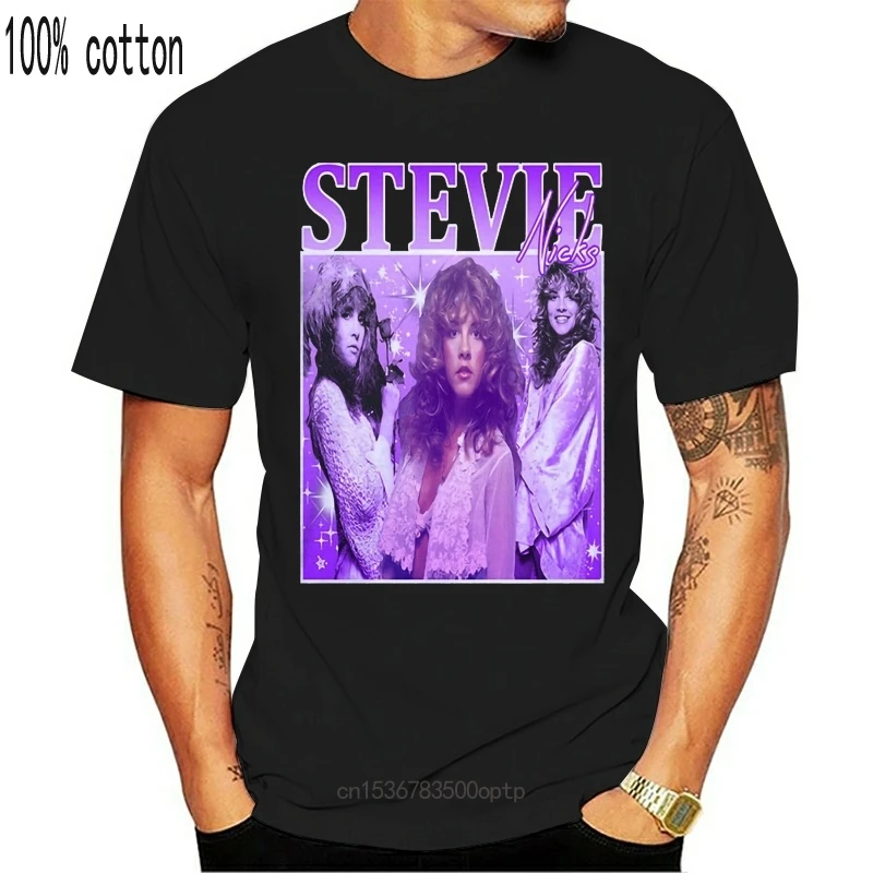 

New Stevie Nicks T-Shirts Size S-2Xl Black Apparel Casual Tee Shirt