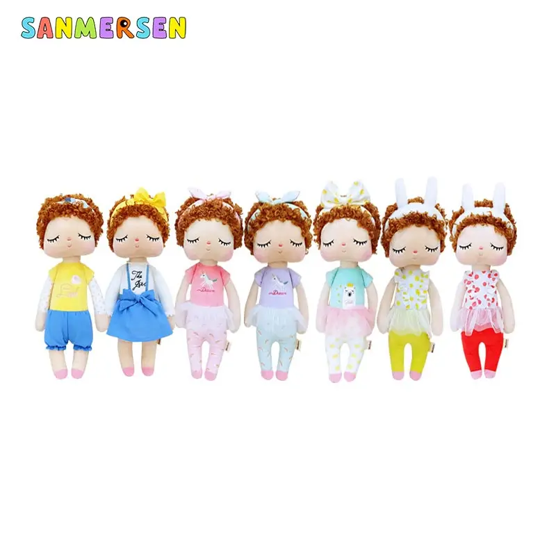 34 см кудрявый Ангел плюшевые мягкие милые кролики животные для детей игрушки